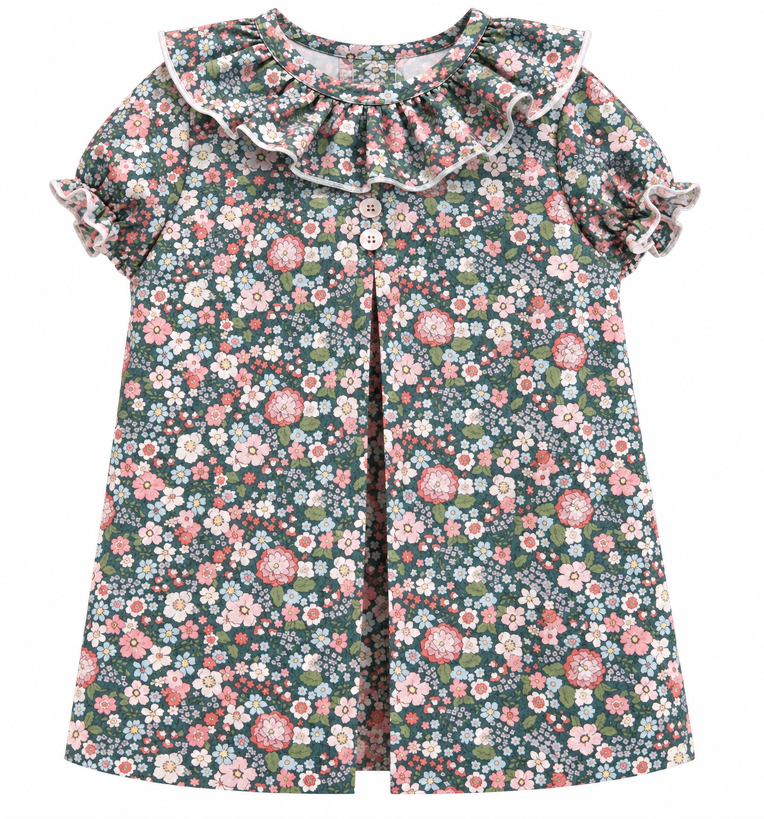 VESTIDO BABET FLOR AZUL