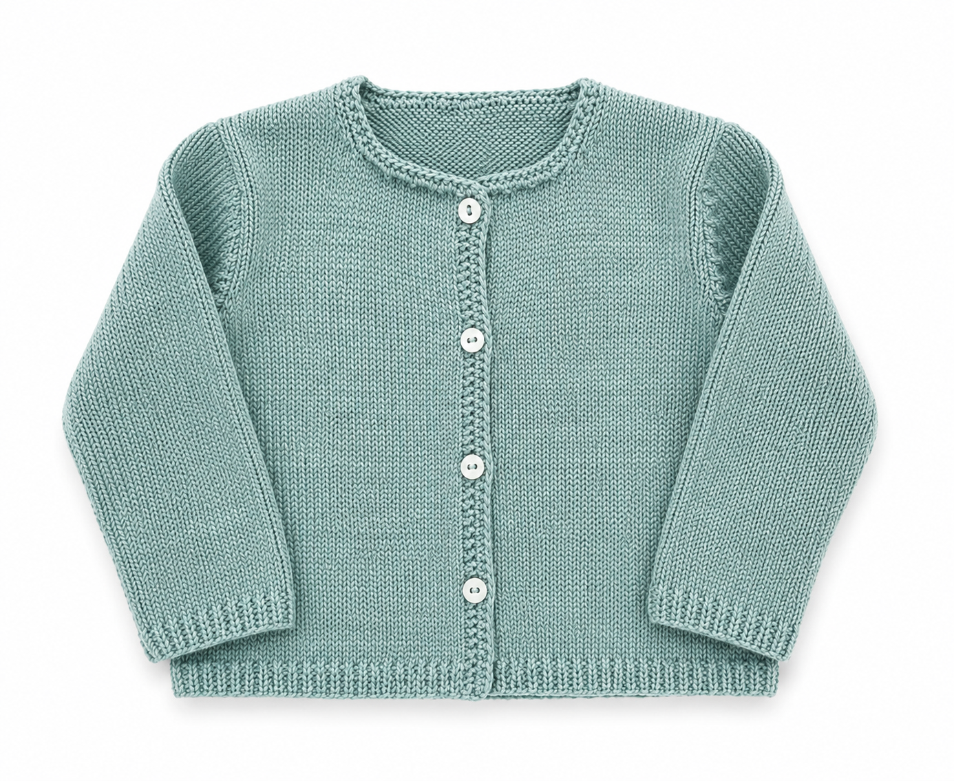Chaqueta algodón aguamarina