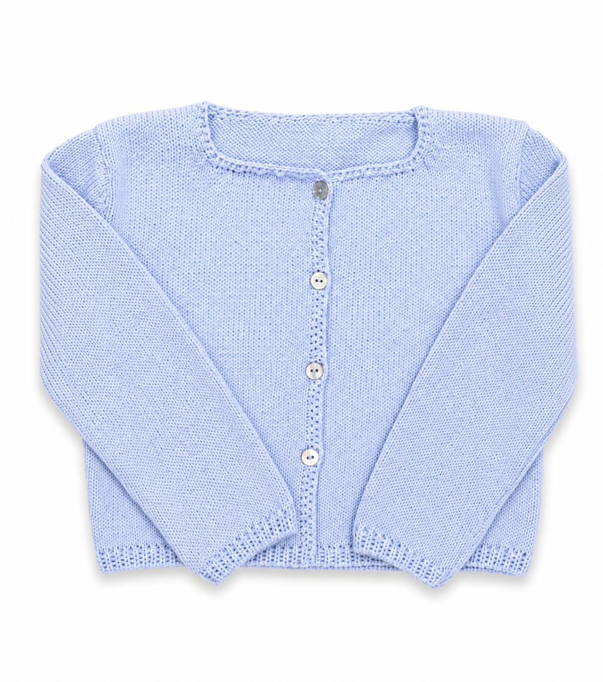 Chaqueta algodón azul bebé
