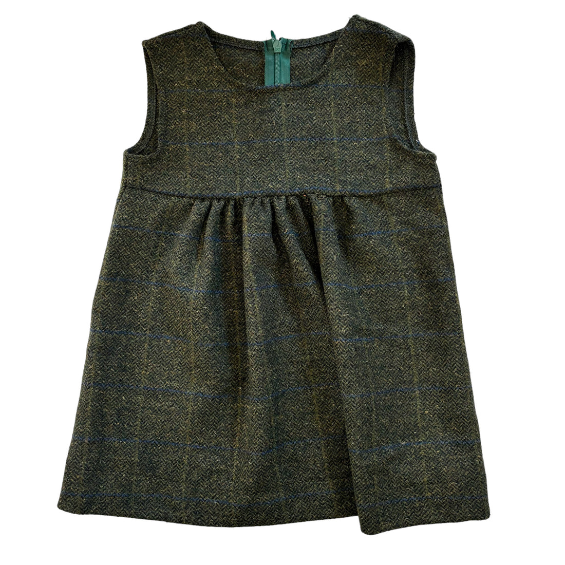 Pichi cuadro lana verde