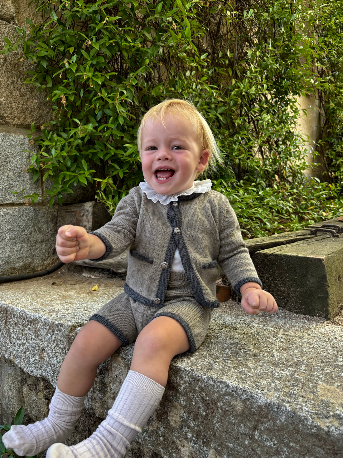 Chaqueta austriaca topo y gris marengo