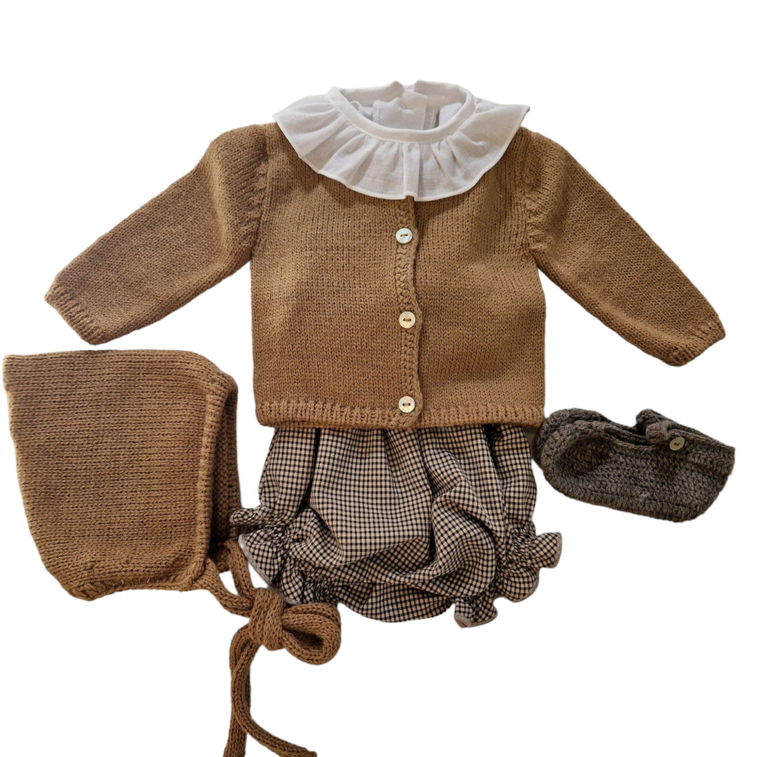 CULETIN CUADRITO CARBÓN-BEIGE