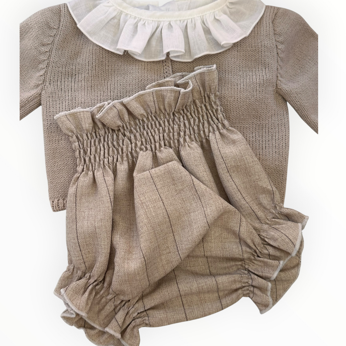 CULETÍN BEIGE RAYA GRIS