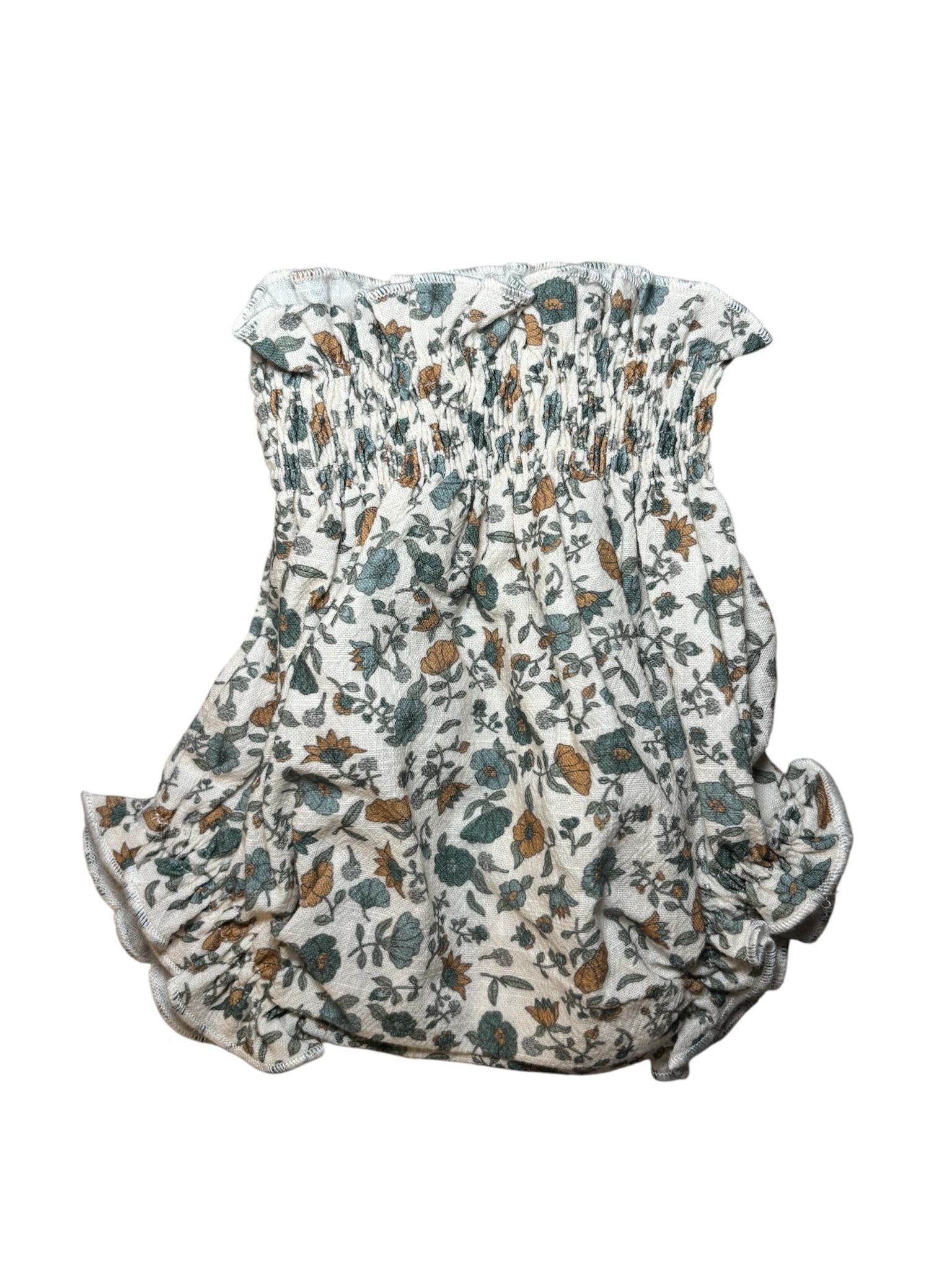 CULETIN FLOR AZUL MOSTAZA