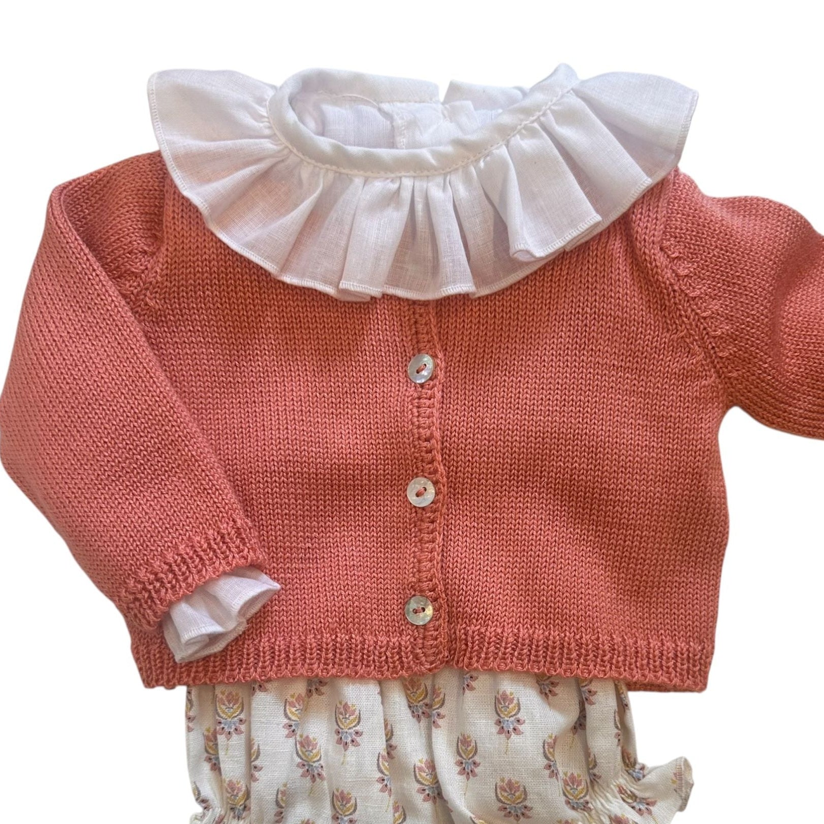 Chaqueta perlé rosa