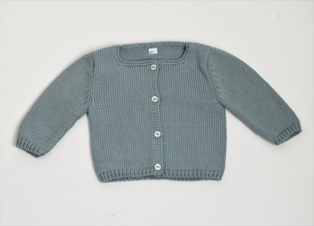 Chaqueta algodón azul cuarzo