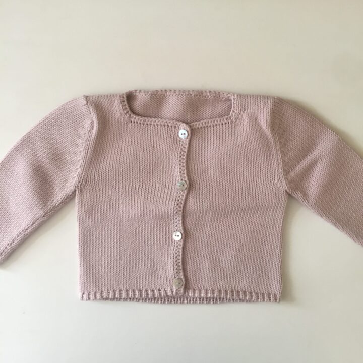 Chaqueta algodón rosa pocho