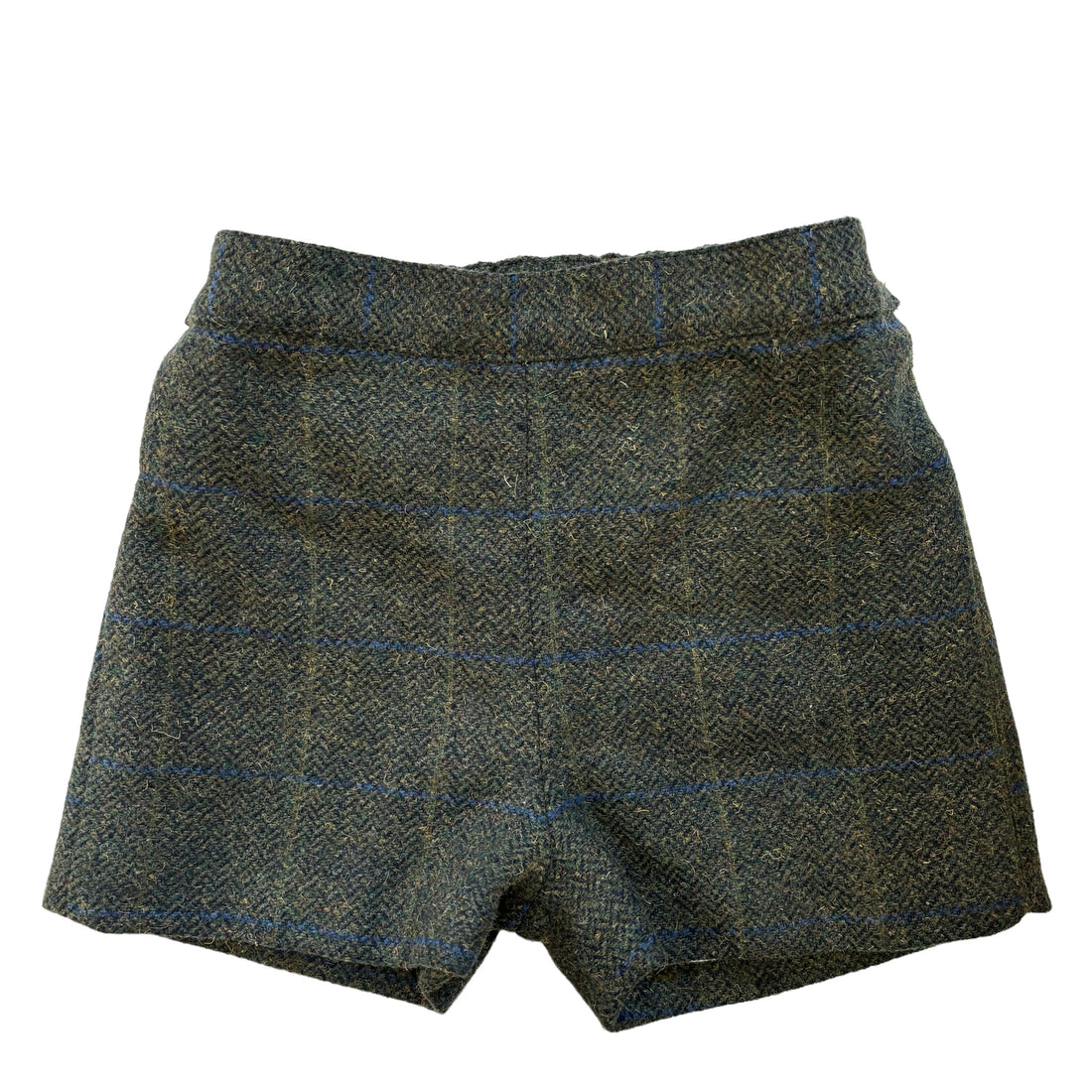 Pantalón corto espiga lana verde