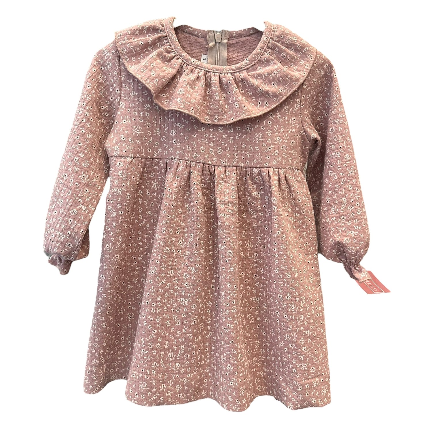 VESTIDO CANESÚ MINIFLOR ROSA EMPOLVADO