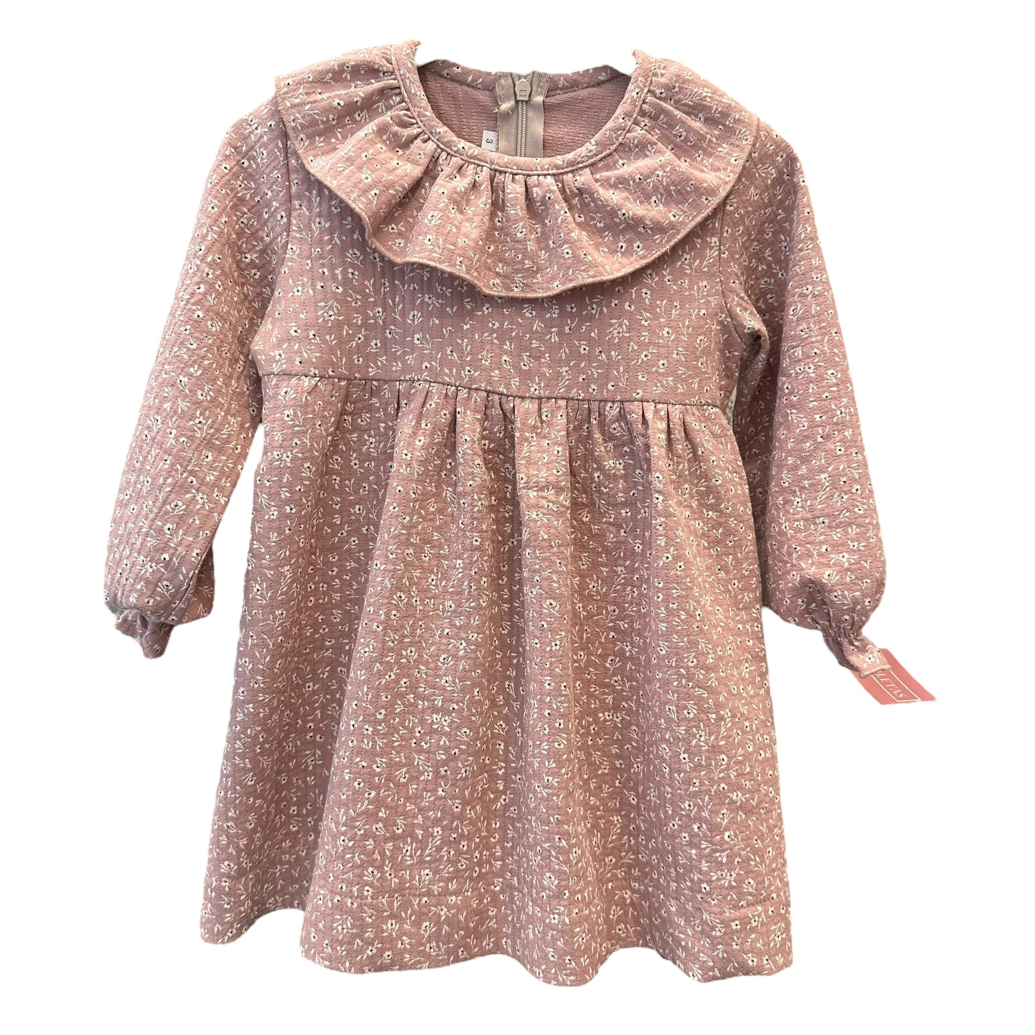 VESTIDO CANESÚ MINIFLOR ROSA EMPOLVADO