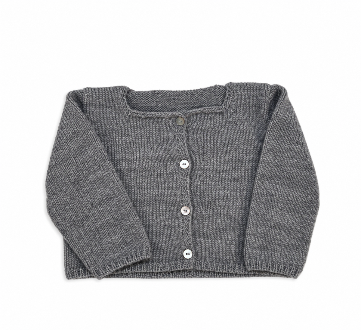 CHAQUETA LANA GRIS MEDIO