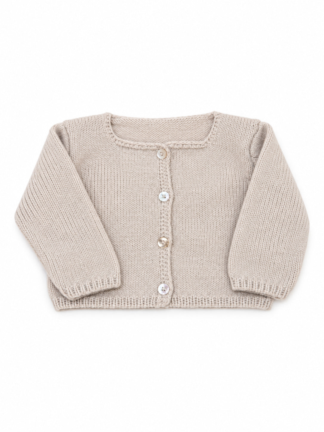 CHAQUETA LANA VAINILLA