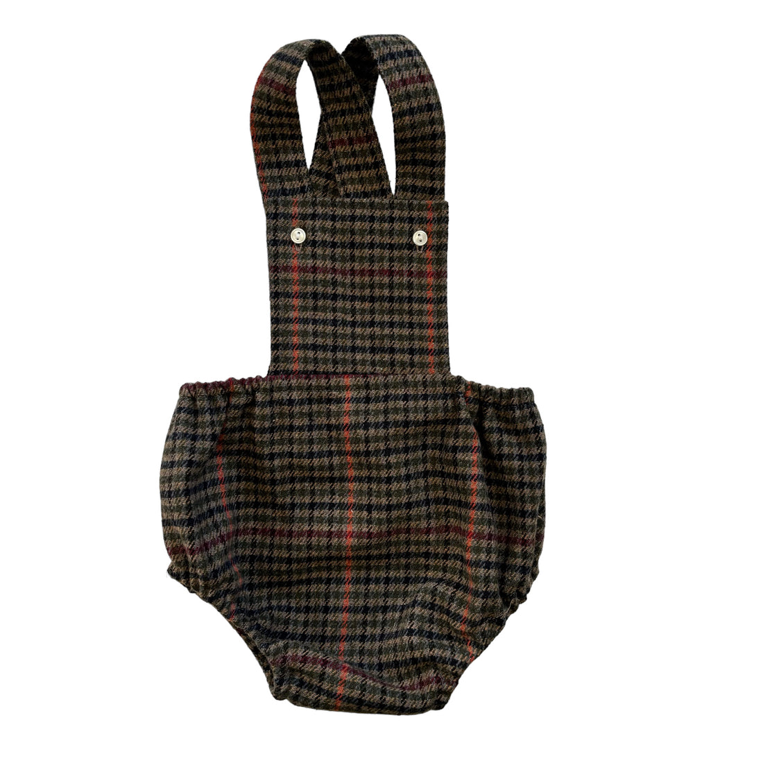 Bombacho peto cuadro gales marrón