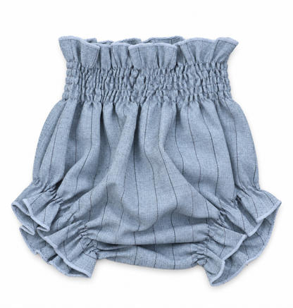 CULETÍN AZUL GRISÁCEO RAYA GRIS