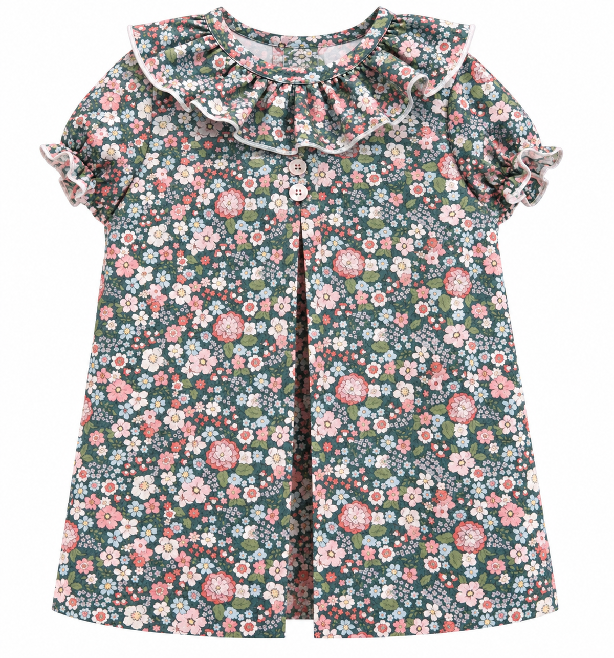 VESTIDO BABET FLOR AZUL