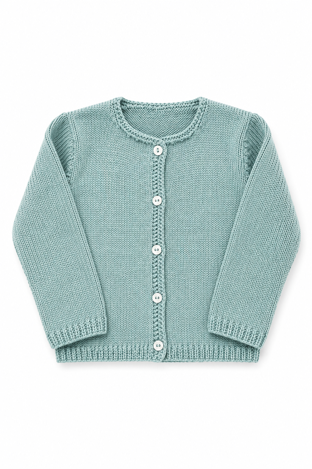 Chaqueta algodón azul aguamarina