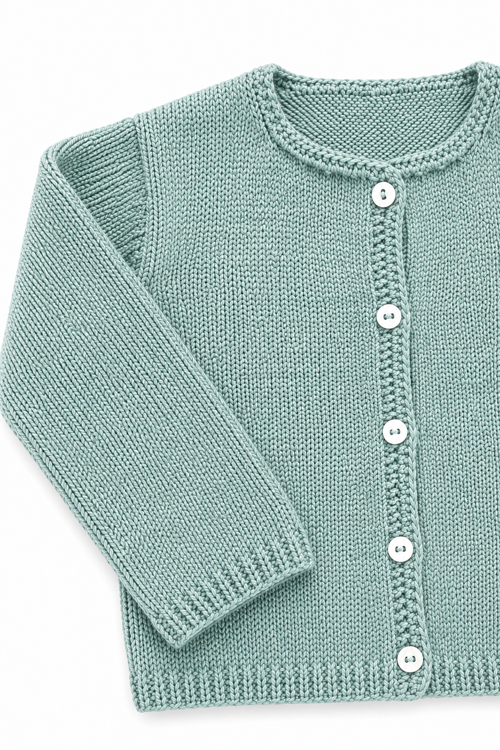 Chaqueta algodón azul aguamarina