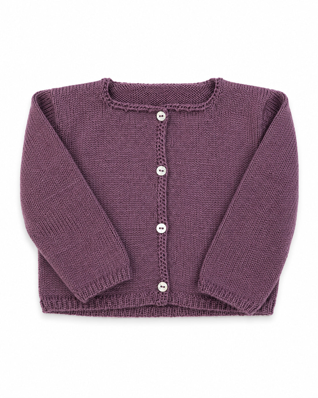 Chaqueta algodón berenjena