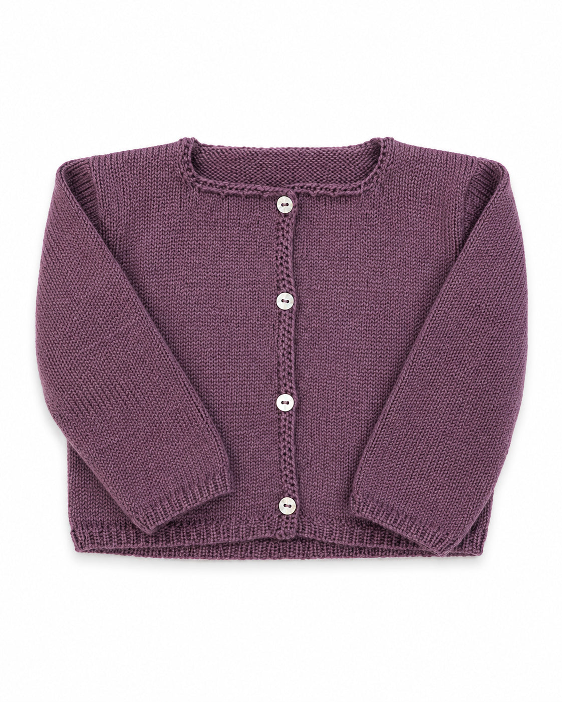 Chaqueta algodón berenjena