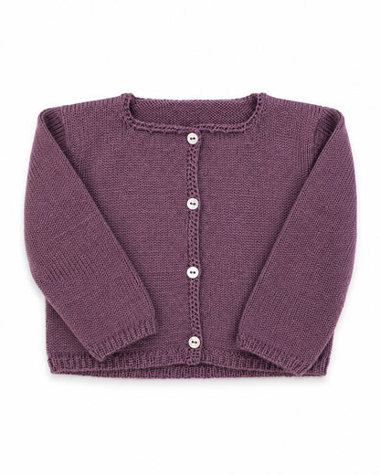 Chaqueta algodón berenjena