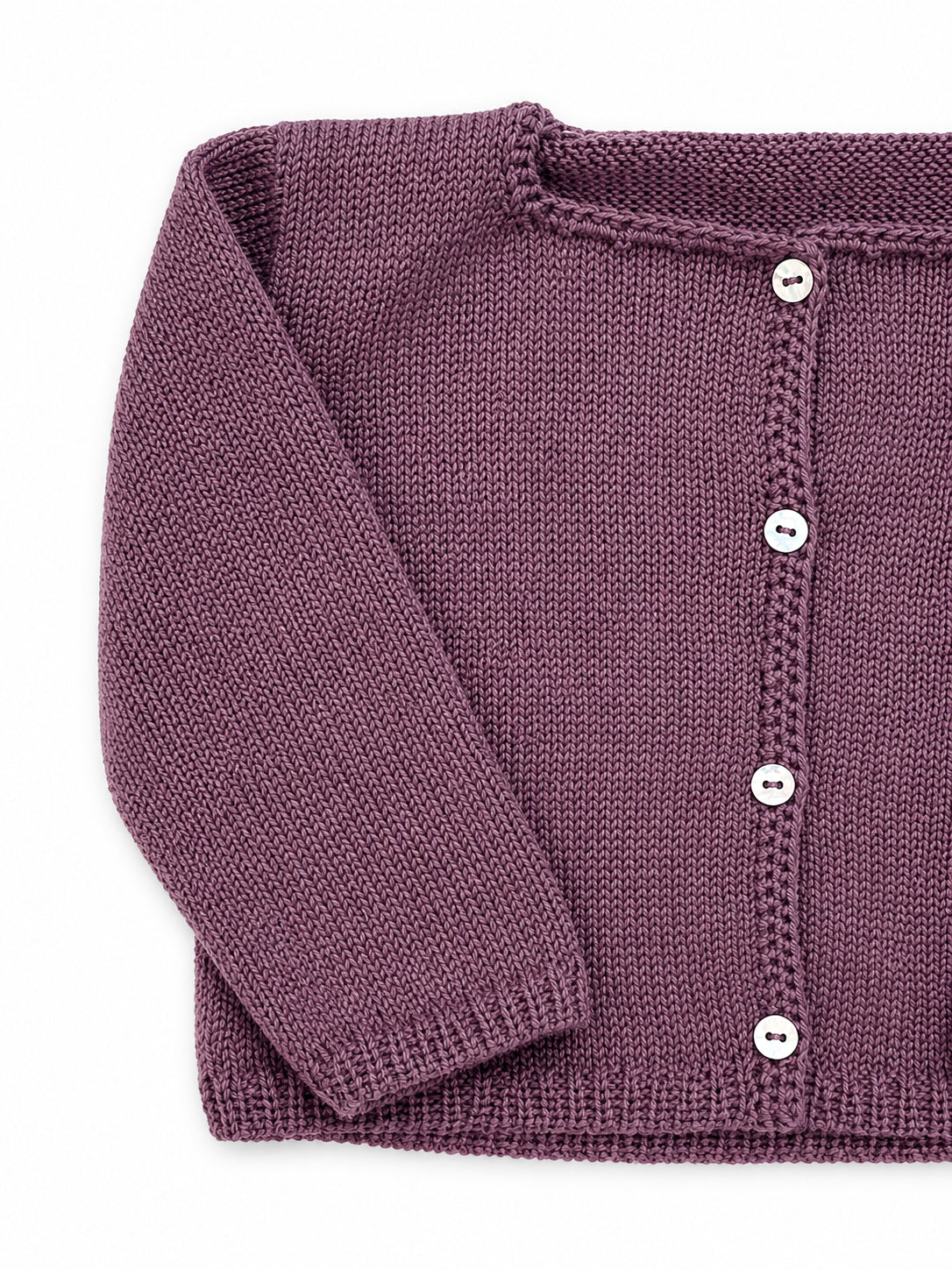 Chaqueta algodón berenjena