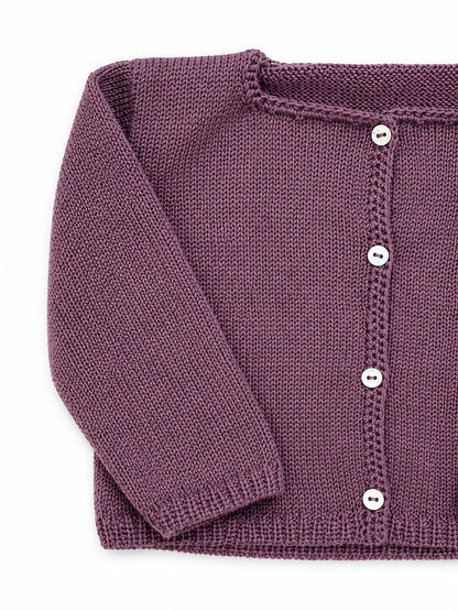 Chaqueta algodón berenjena