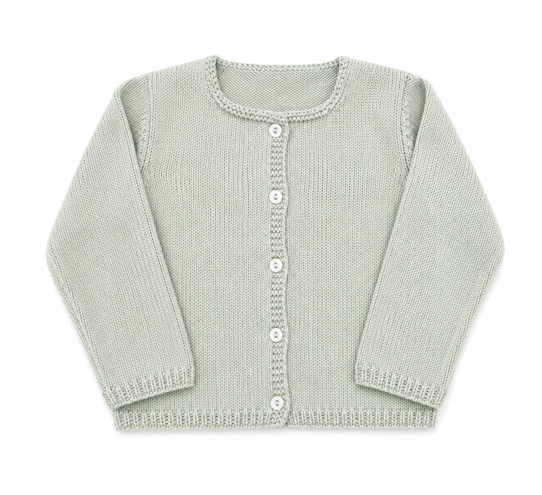 Chaqueta algodón verde agua