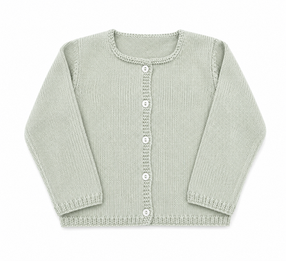 Chaqueta algodón azul verde agua
