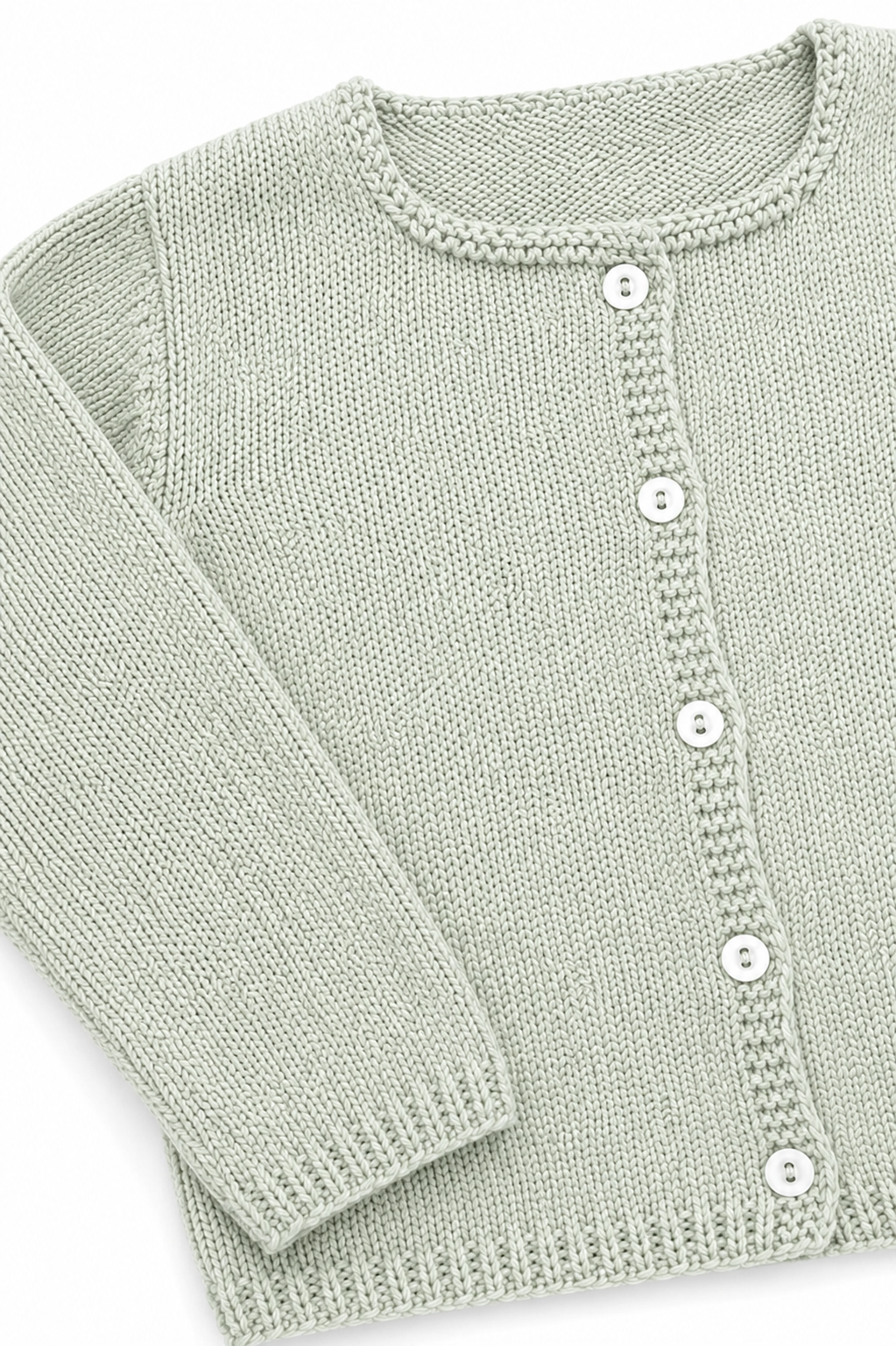 Chaqueta algodón azul verde agua