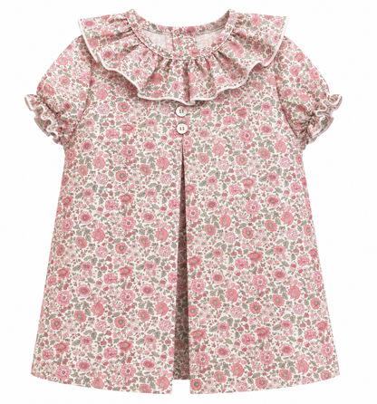 VESTIDO BABET FLOR ROSA