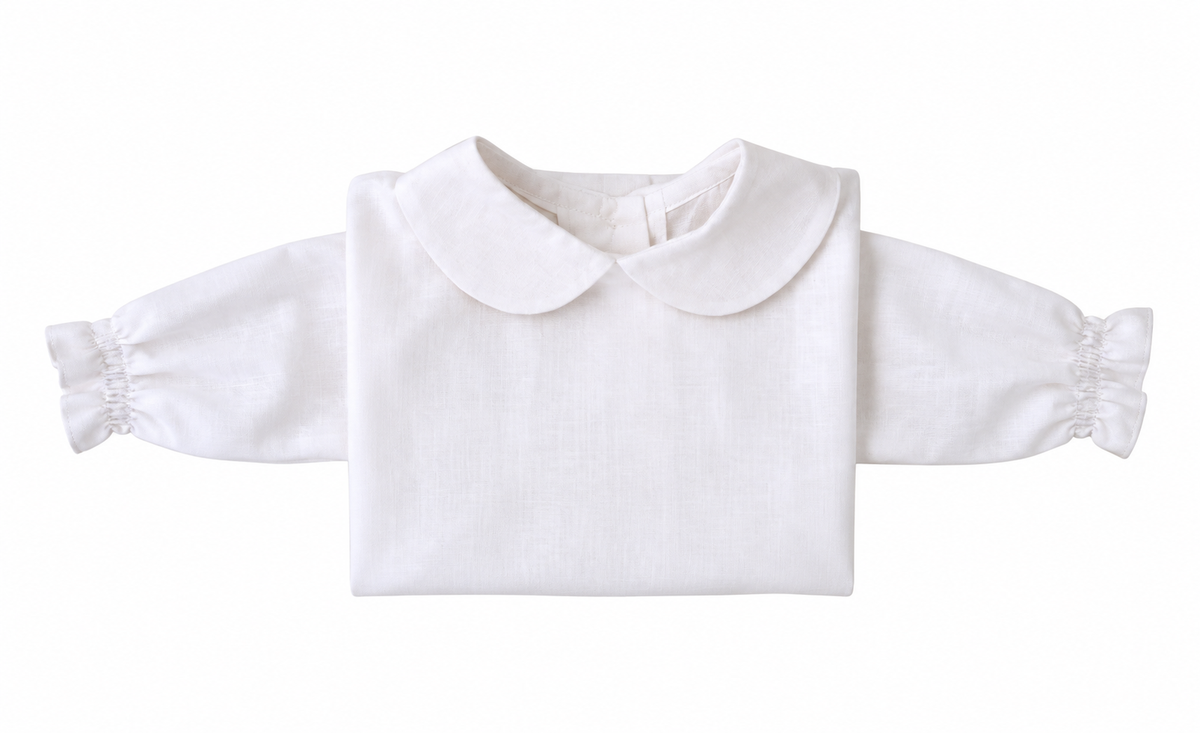 BLUSITA CUELLO BEBE M/L BLANCA