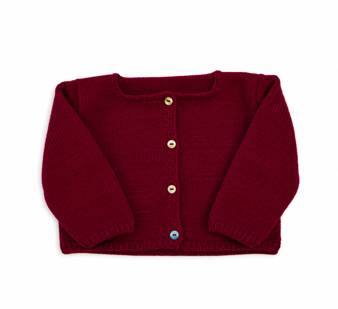 CHAQUETA LANA BURDEOS