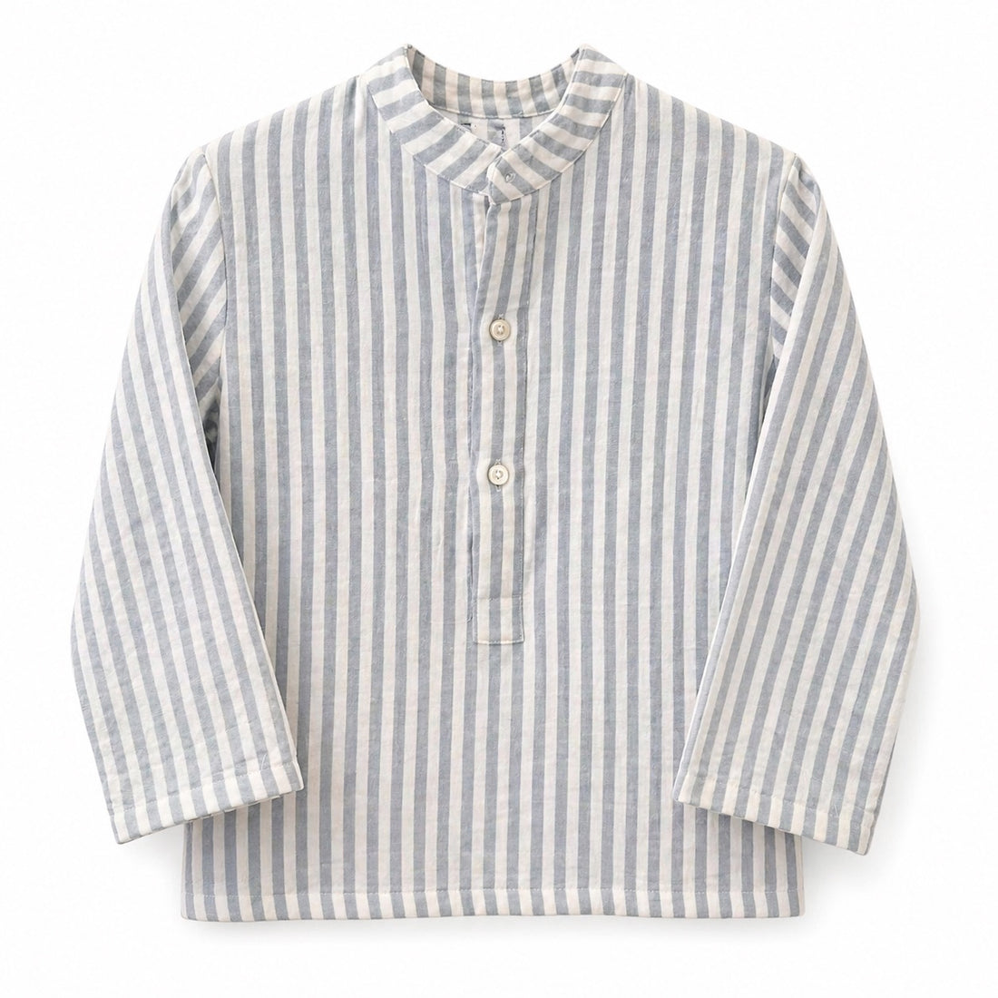 CAMISA CUELLO MAO GASA RAYA AZUL