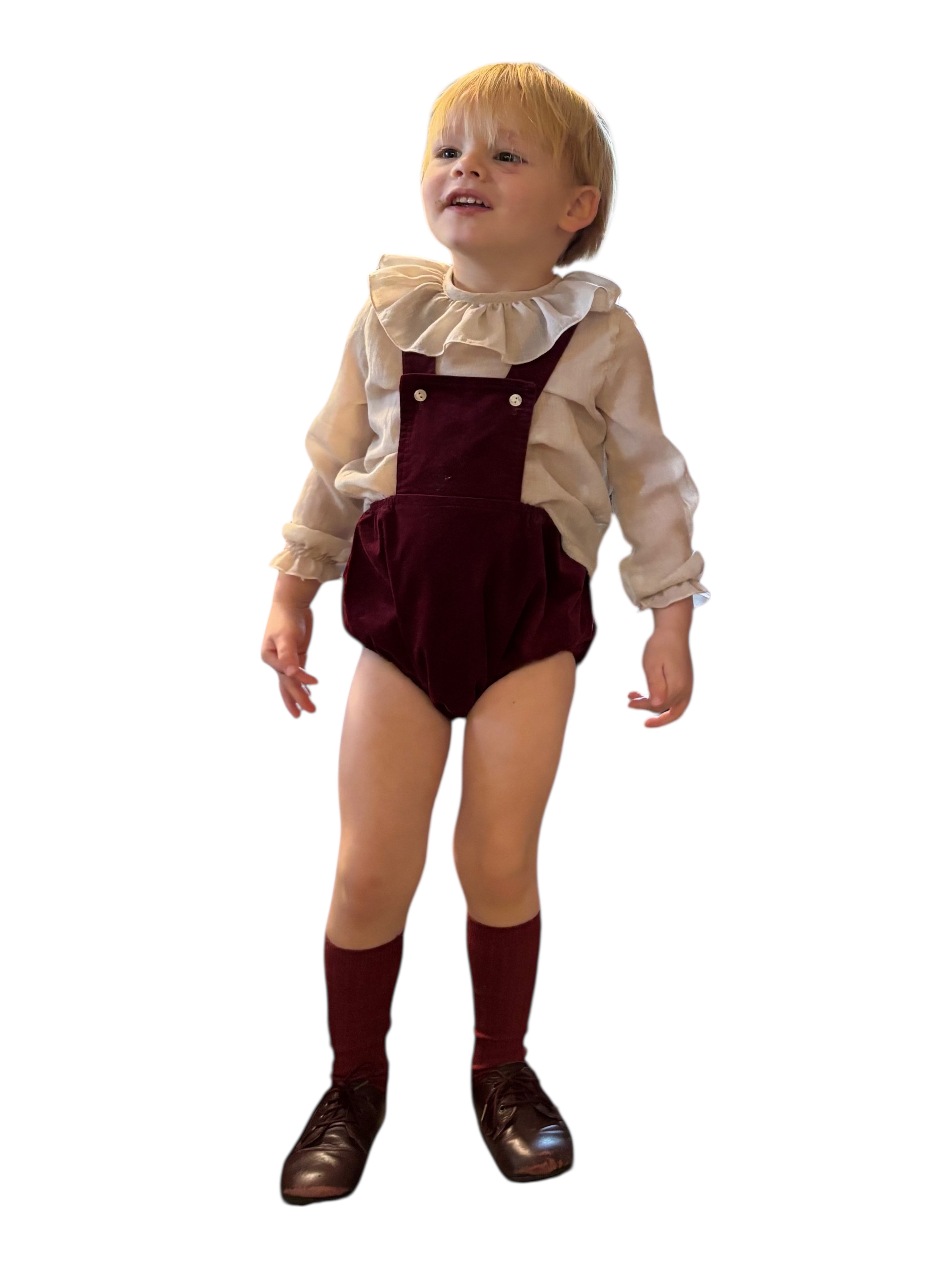 BOMBACHO PETO TERCIOPELO GRANATE