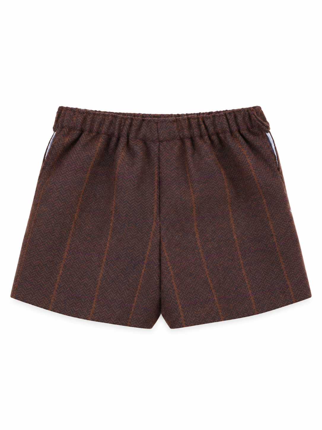 PANTALÓN CORTO ESPIGA GALES MARRÓN