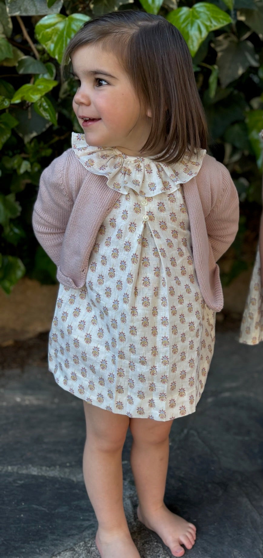 VESTIDO BABET PIÑAS ROSAS