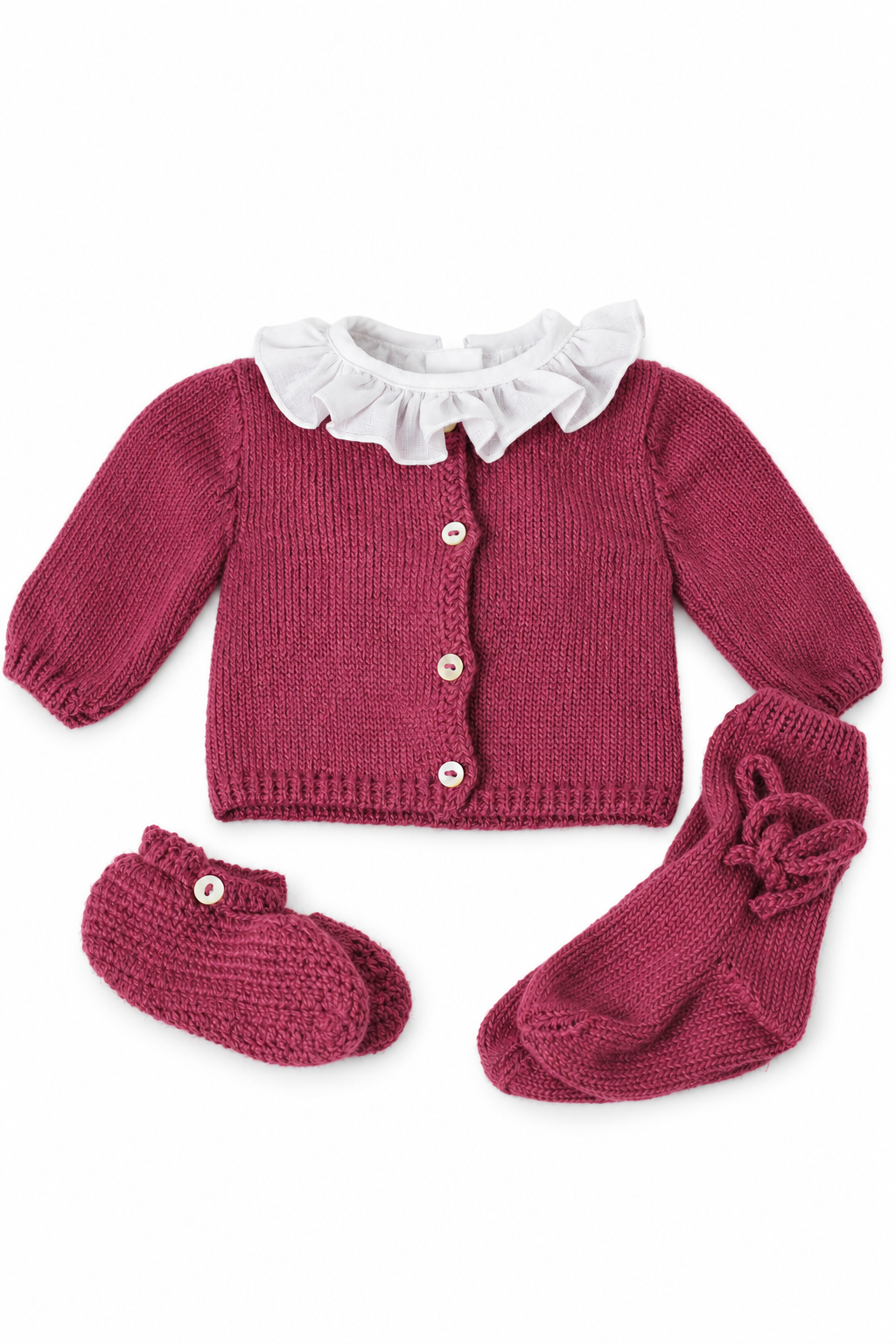 CHAQUETA LANA ROSA FRESA