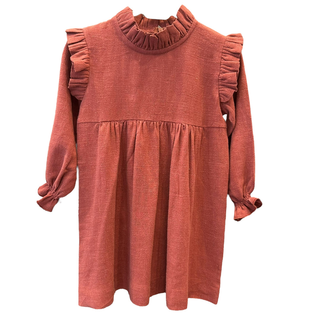 VESTIDO CANESÚ CUELLO ALTO ALITA NICO BORGOÑA