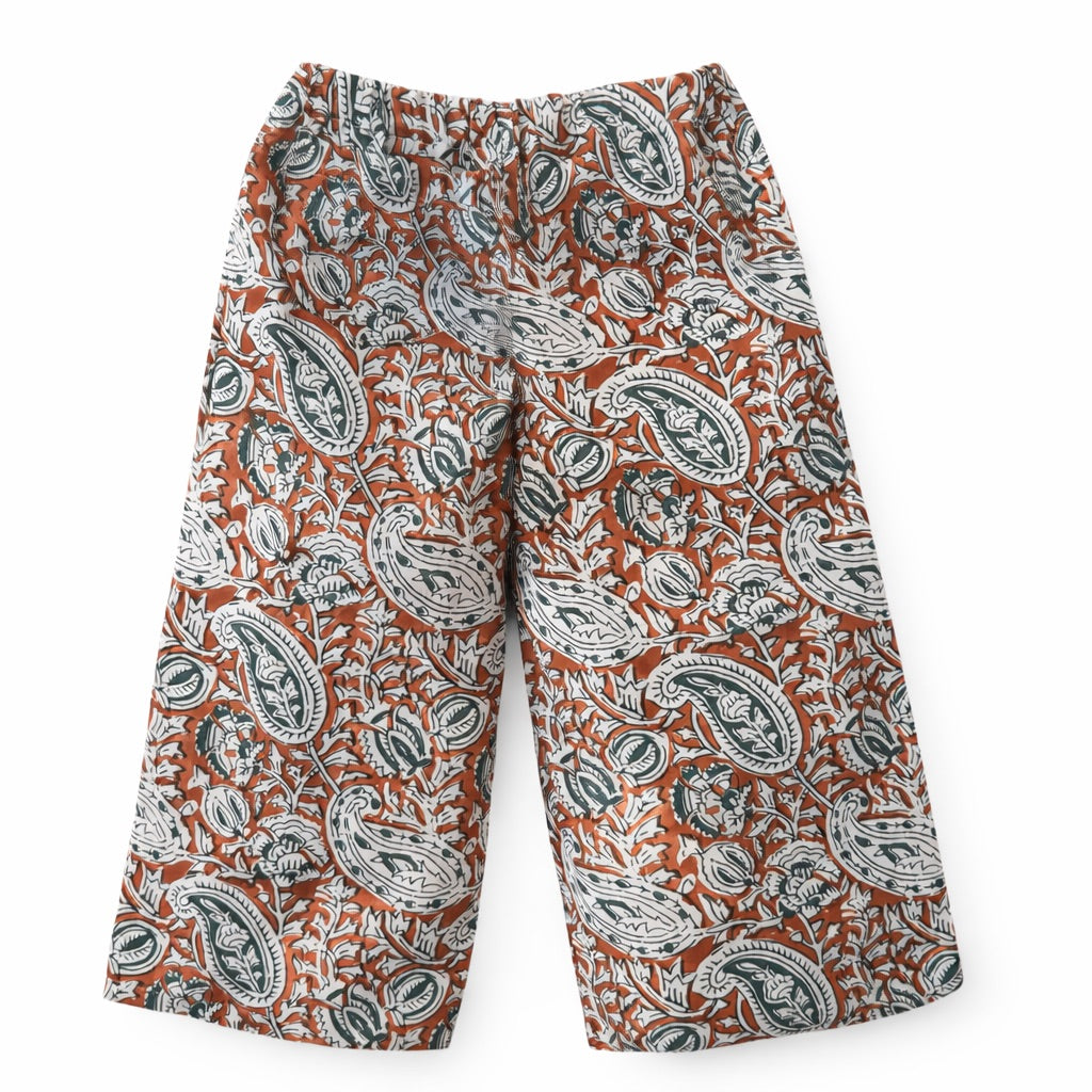 PANTALÓN LARGO FLOR MARRON