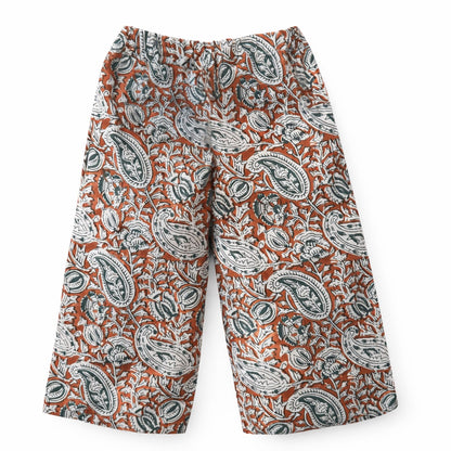 PANTALÓN LARGO FLOR MARRON