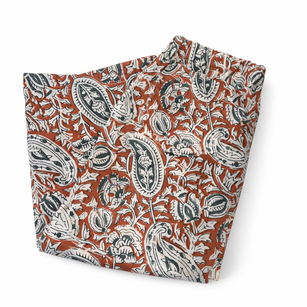 PANTALÓN LARGO FLOR MARRON