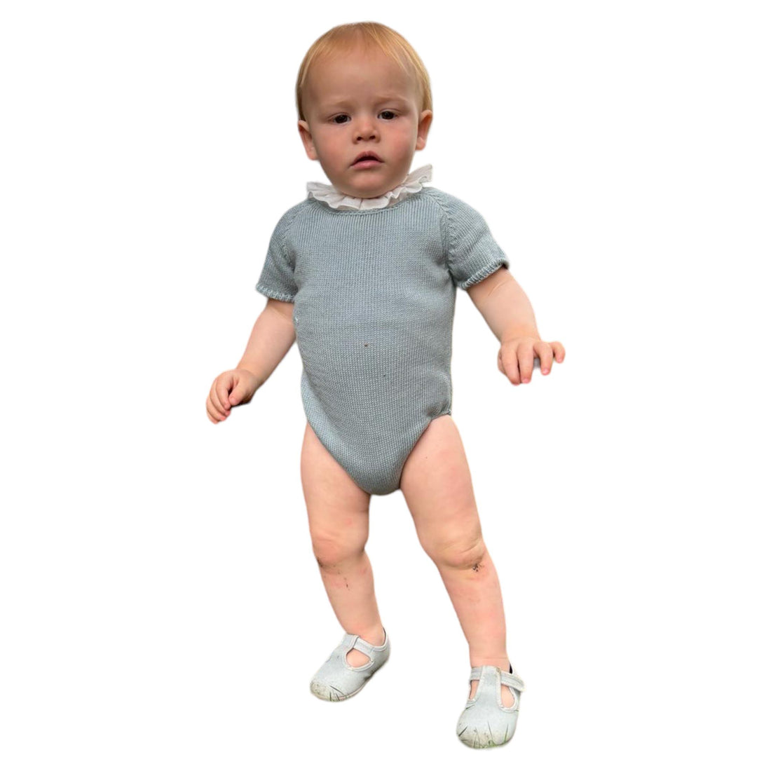 Ranita bebé algodón azul cuarzo