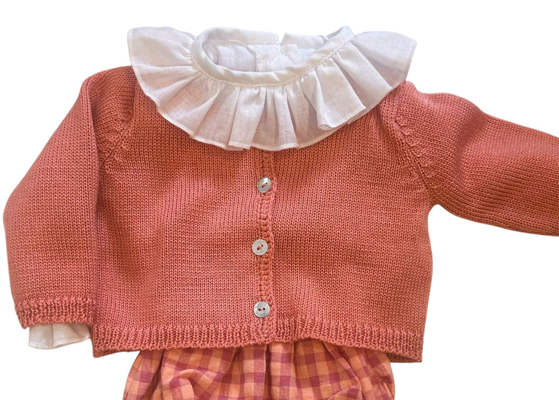 Chaqueta perlé rosa