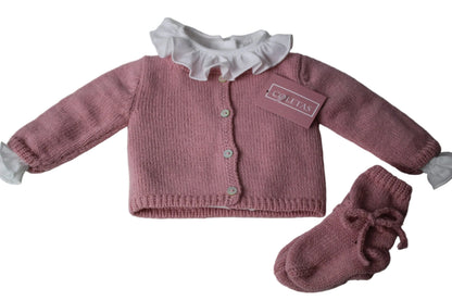 Chaqueta lana rosa viejo