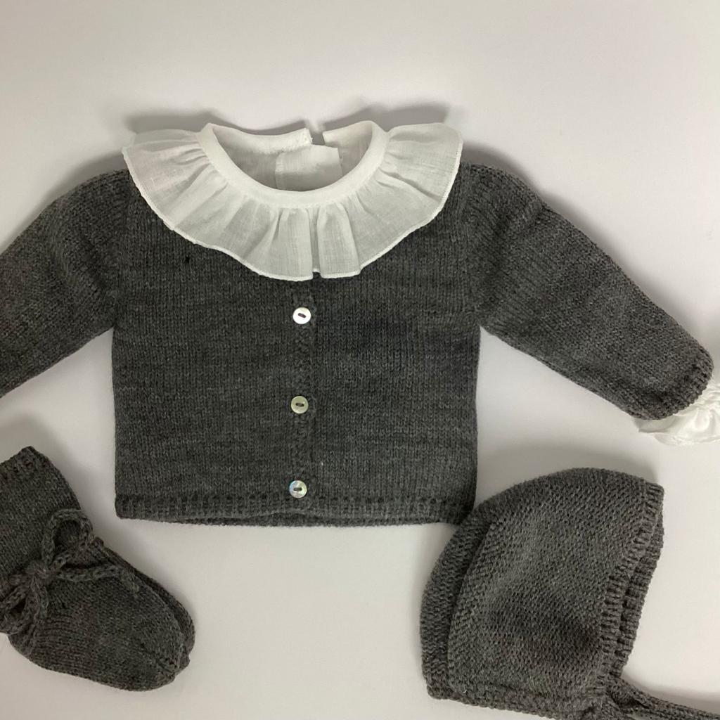 CHAQUETA LANA GRIS MARENGO